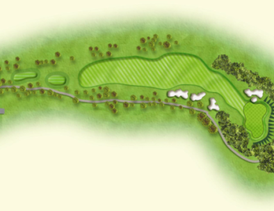 Mapa Hoyo 1 Santana Golf